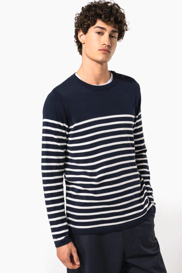 Camisola estilo marinheiro de homem