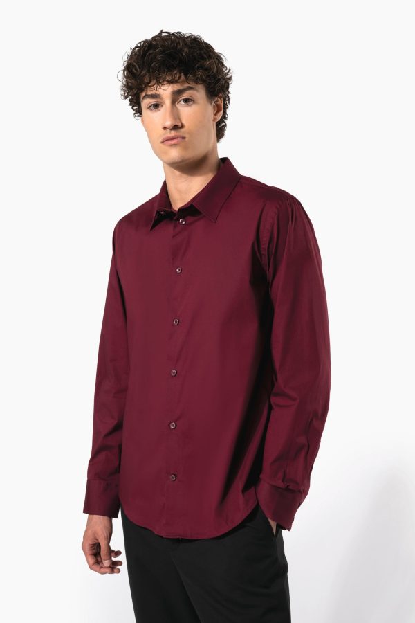 Camisa de homem de manga comprida com Stretch