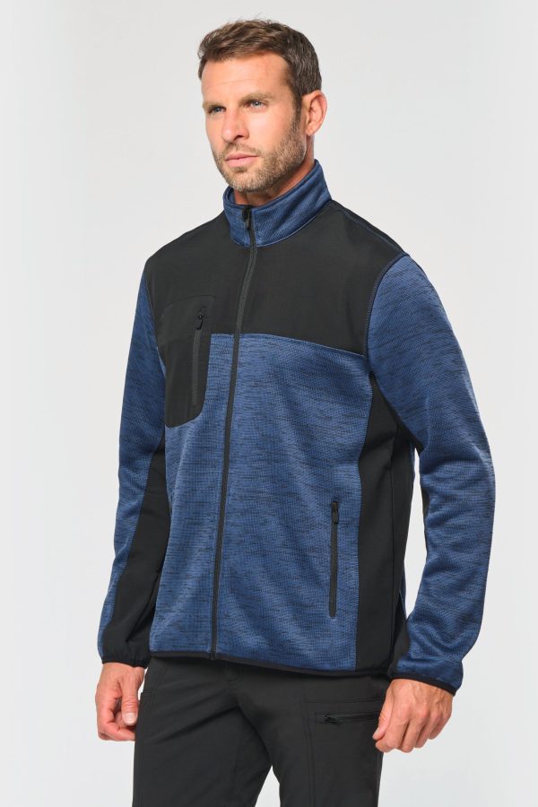 Casaco em material reciclado em polytricot de homem