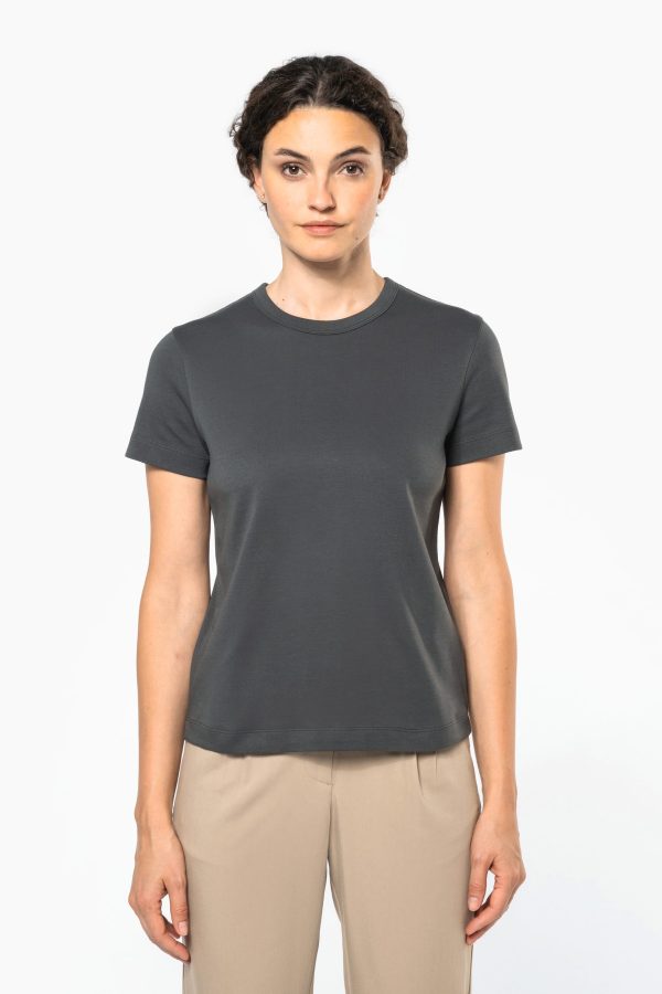 T-shirt algodão biológico interlock de senhora