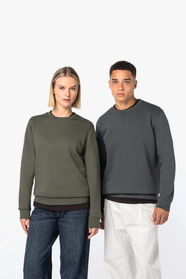 Sweatshirt decote redondo eco-responsável unissexo