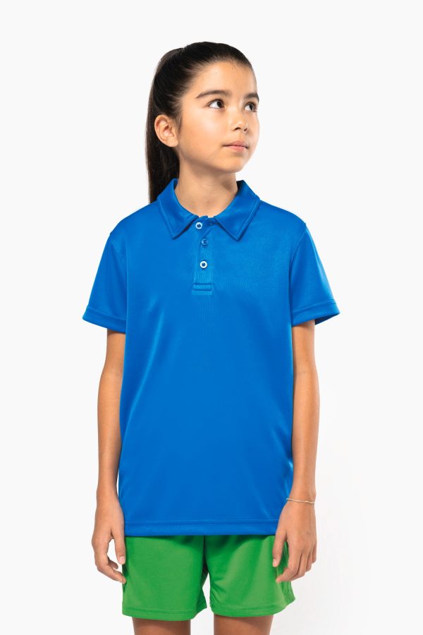 Polo de criança manga curta