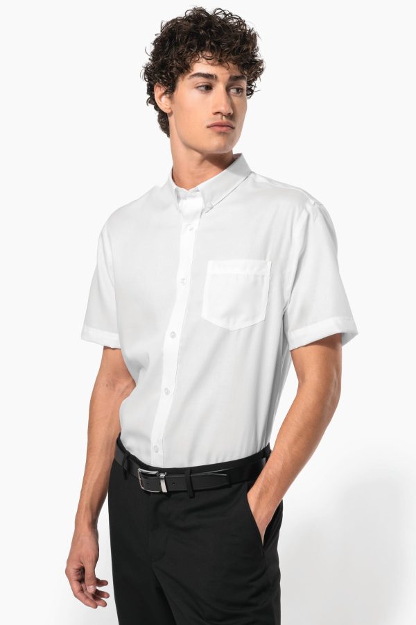 Camisa micro sarja manga curta supreme não precisa passar a ferro