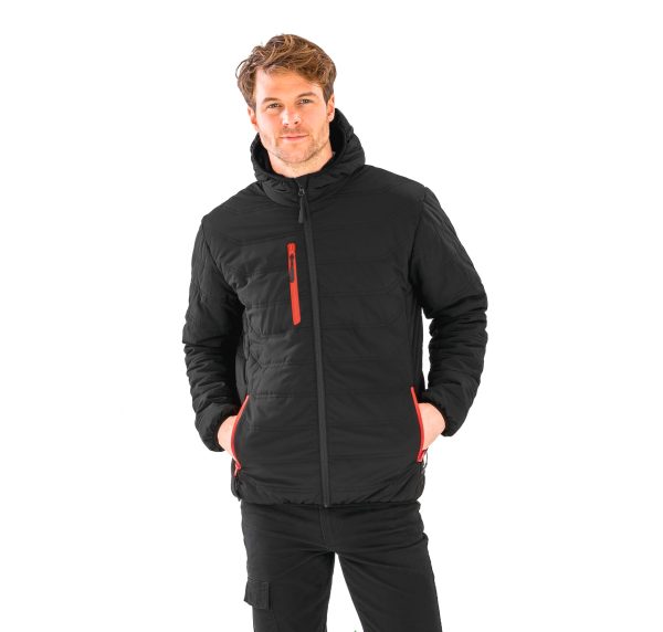 Blusão acolchoado black compass reciclado