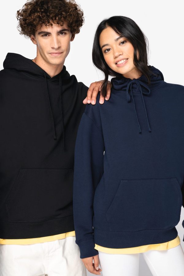 Sweatshirt eco-responsável com capuz e ombros descaídos French Terry unissexo