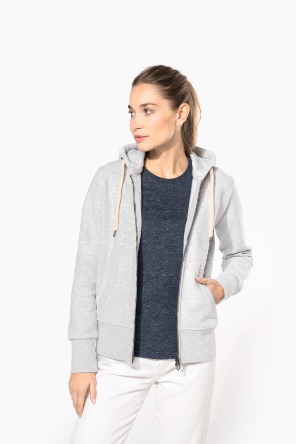Casaco sweatshirt vintage de senhora com capuz