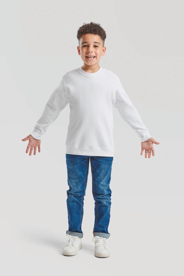 Sweatshirt de criança Classic com mangas direitas (62-041-0)