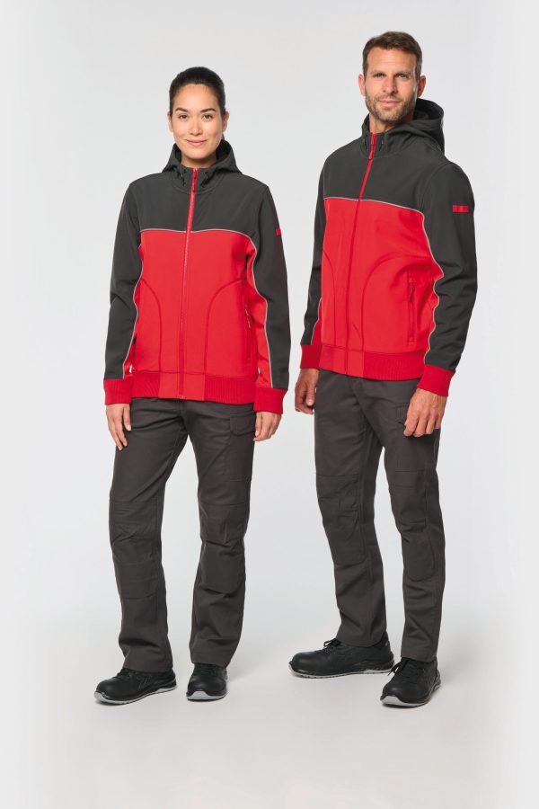 Blusão softshell com 3 camadas unissexo