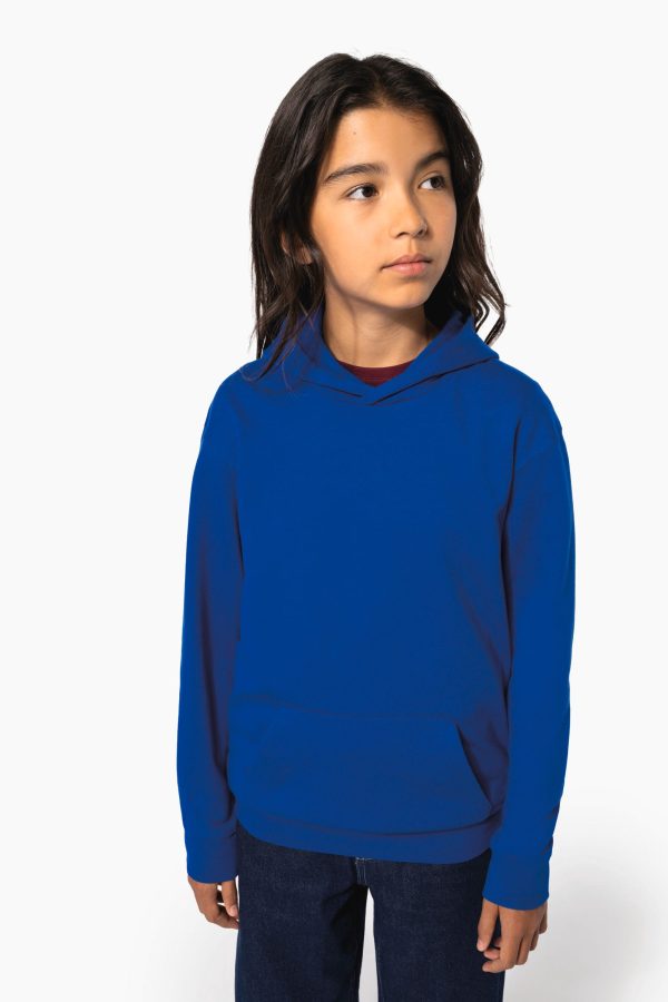 Sweatshirt reciclada com capuz criança