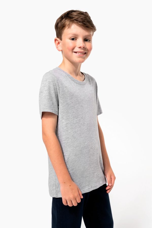 T-shirt decote redondo de criança