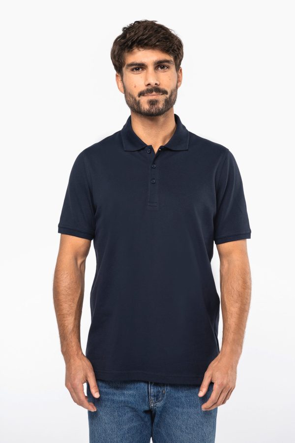 Polo piqué manga curta homem