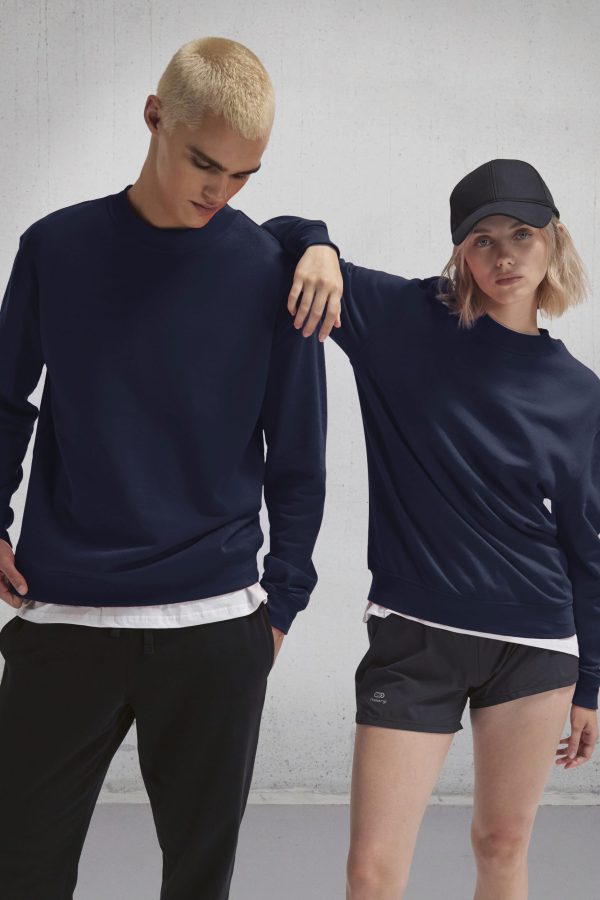 Sweatshirt com decote redondo unissexo ID.332