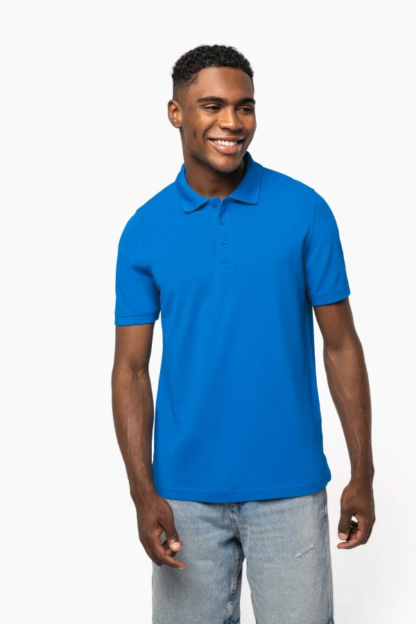 Polo piqué manga curta homem