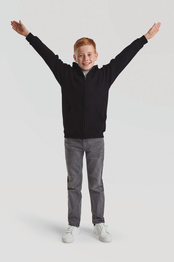 Casaco sweatshirt de criança Classic com capuz (62-045-0)