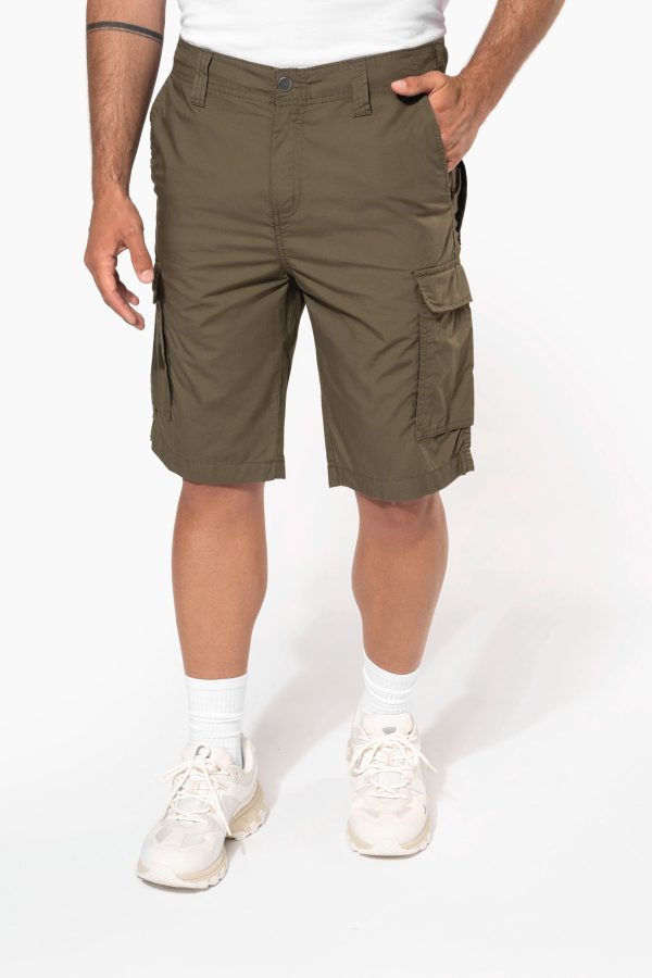 Bermuda leve multibolsos de homem