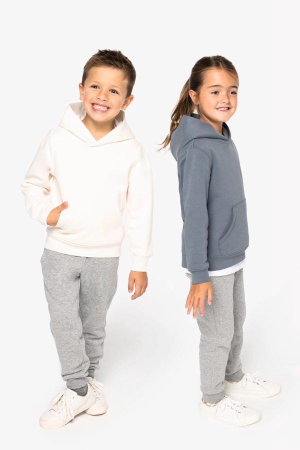 Sweatshirt eco-responsável com capuz de criança