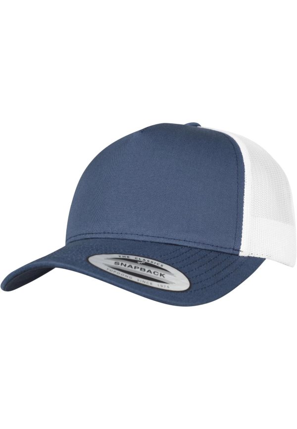 Boné trucker retro bicolor