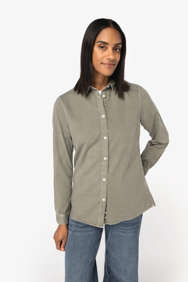 Camisas aspecto lavado eco-responàveis