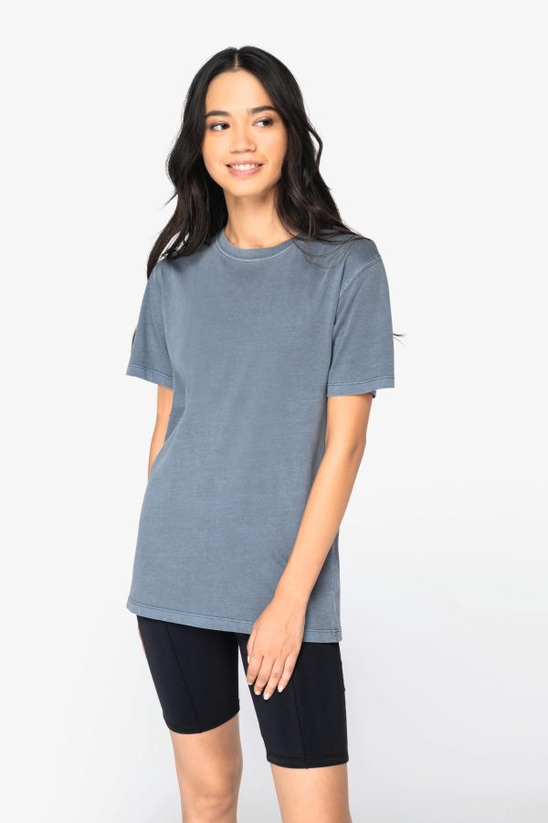 T-shirt com aspecto lavado de senhora