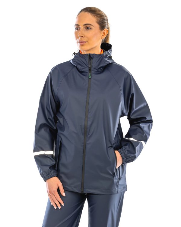 Casaco impermeável Prism PU com faixas reflectoras