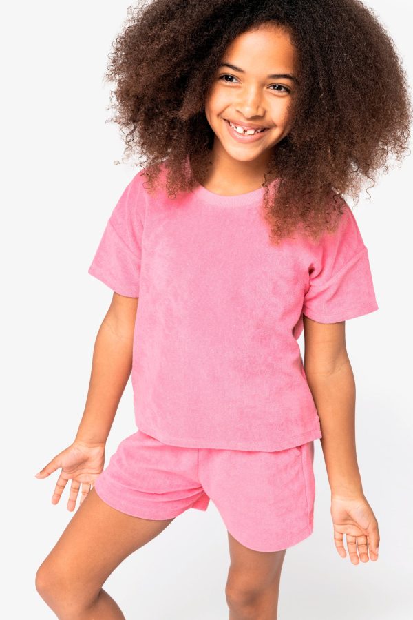 T-shirt eco-responsável em malha turca de menina