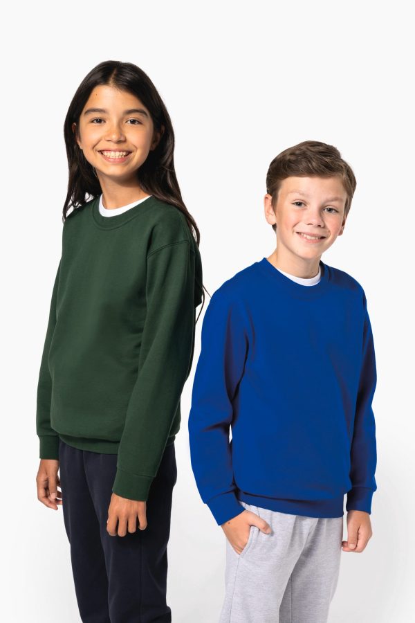 Sweatshirt de criança com decote redondo