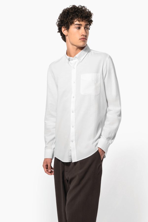 Camisa Oxford de manga comprida