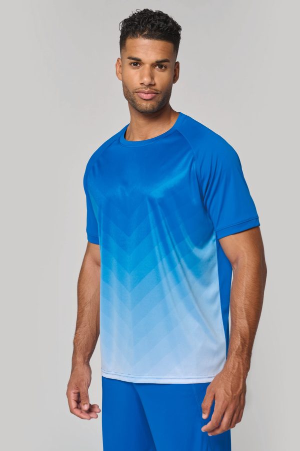 T-shirt multidesporto em poliéster sublimado unissexo