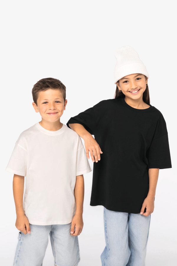 T-shirt eco-responsável oversize de criança