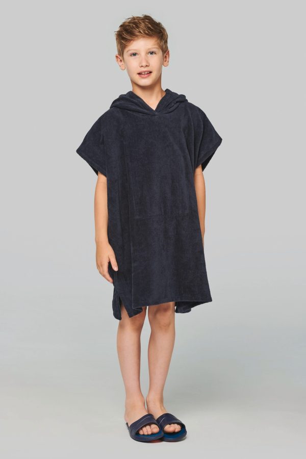 Poncho turco com capuz de criança