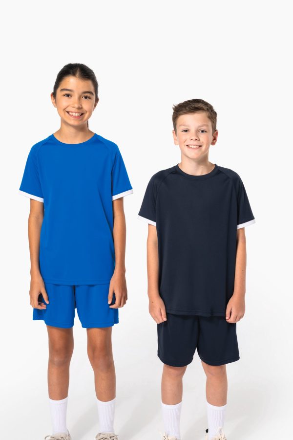 T-shirt multidesporto em poliéster de criança