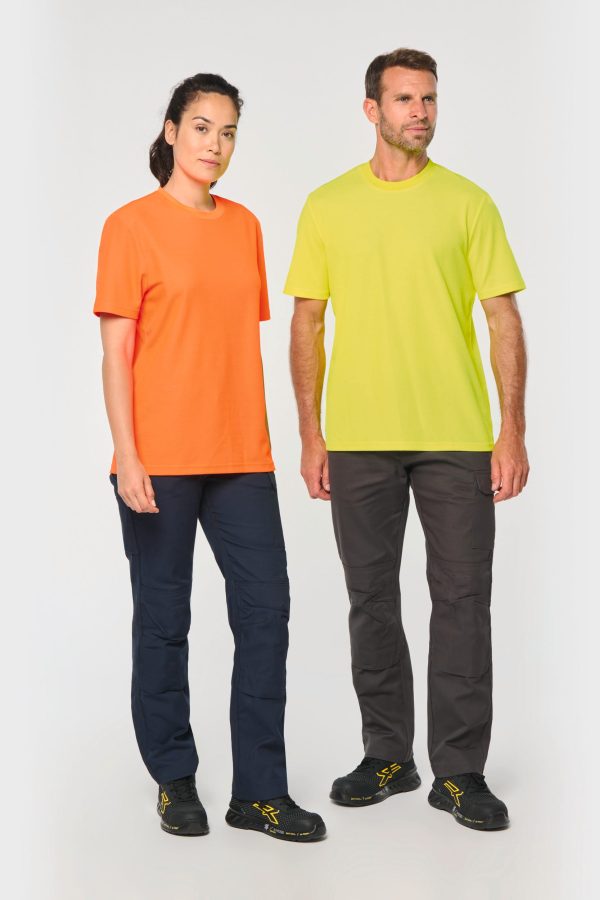 T-shirt eco-responsável algodão/poliéster unissexo