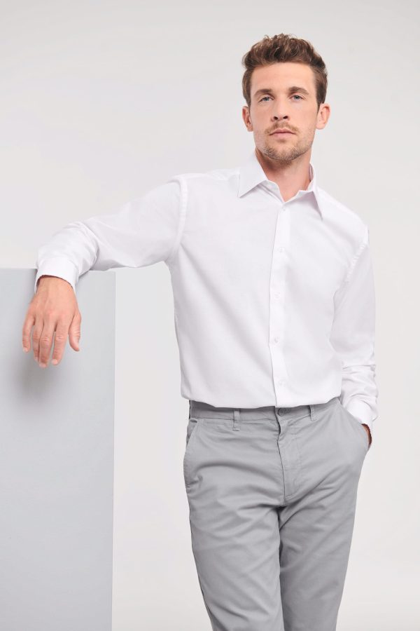 Camisa Oxford de homem manga comprida