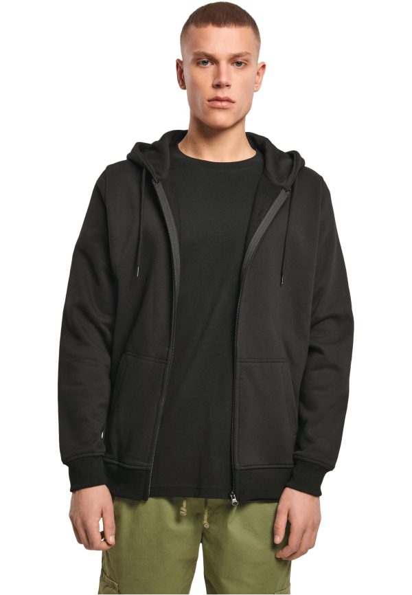 Sweatshirt com fecho e capuz densa