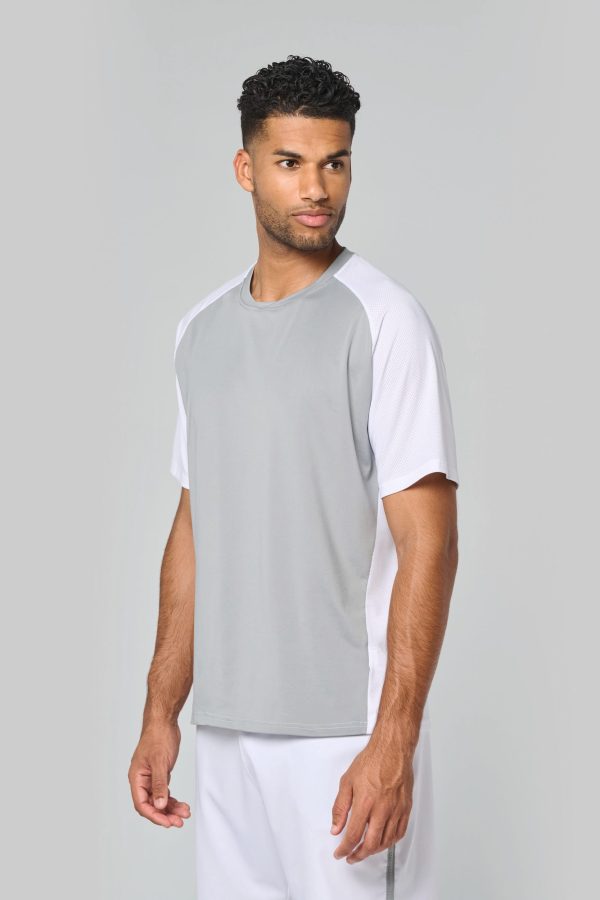 T-shirt de padel bicolor com mangas raglan de homem