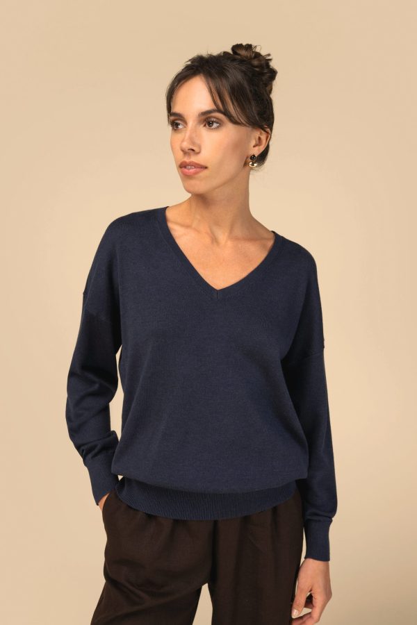 Pullover eco-responsável em liocel de senhora