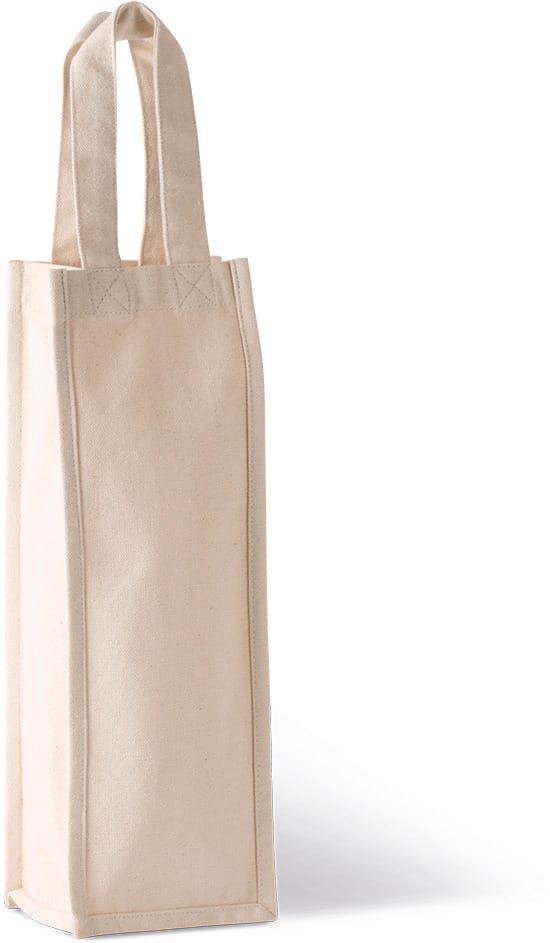 Saco porta-garrafa em algodão canvas