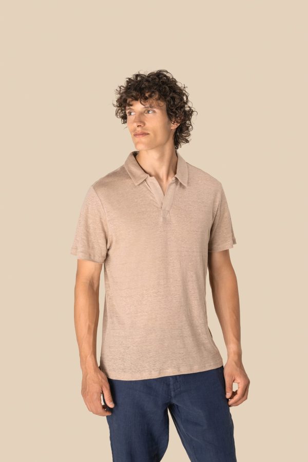 Polo em linho de homem