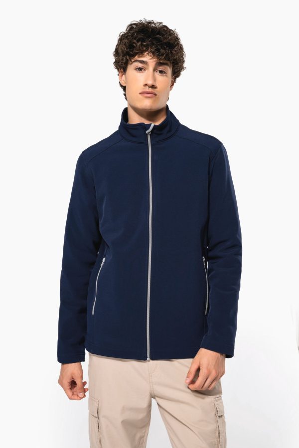 Casaco softshell de homem com 2 camadas