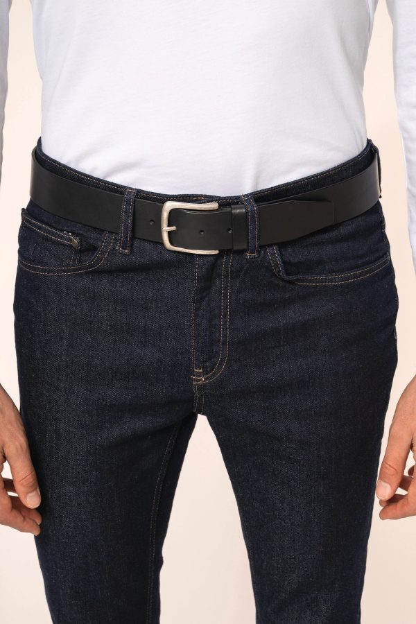 Cinto vintage de couro de homem
