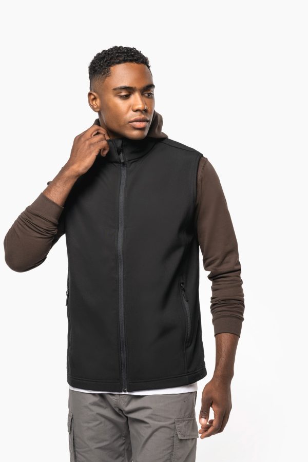 Colete softshell 2 camadas eco-responsável unissexo