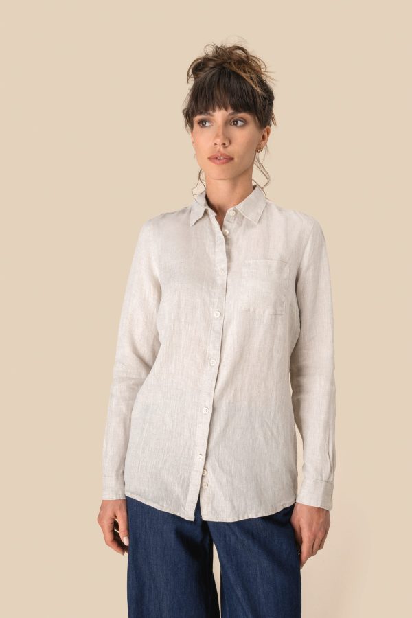 Camisa em linho de senhora