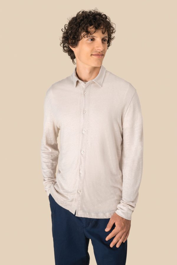 Camisa em linho de homem