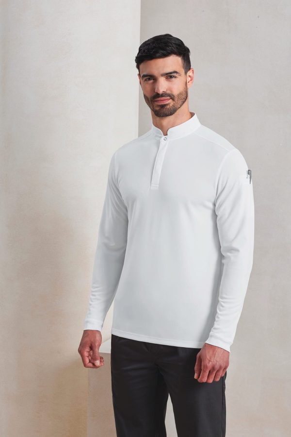 Polo de Chef Coolchecker Essential de manga comprida