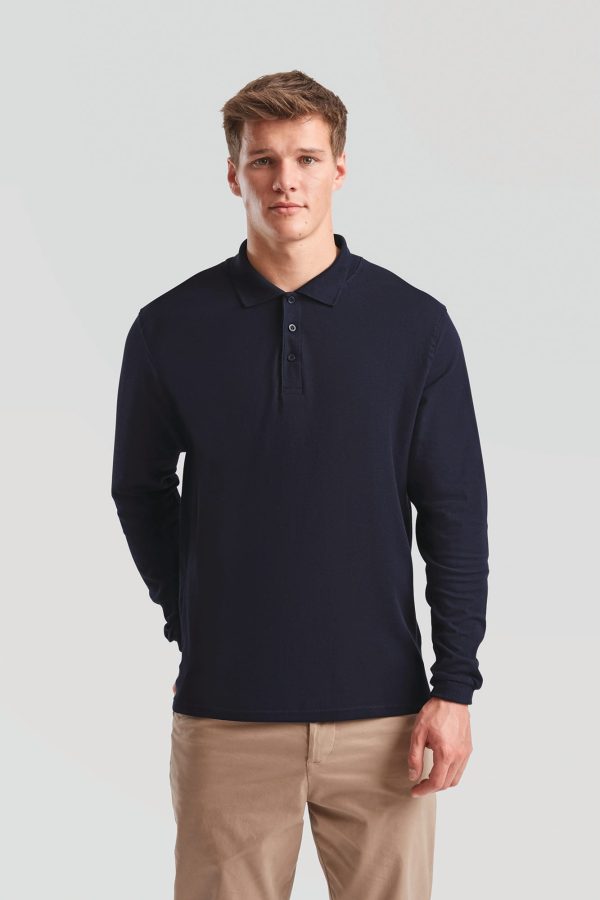 Polo piqué Premium de manga comprida (63-310-0)