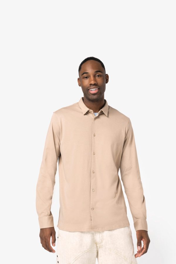 Camisa eco-responsável em jersey de homem