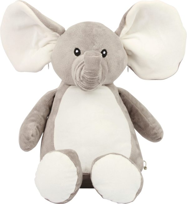 Elefante de peluche com fecho