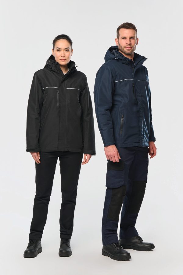 Parka performance com capuz unissexo