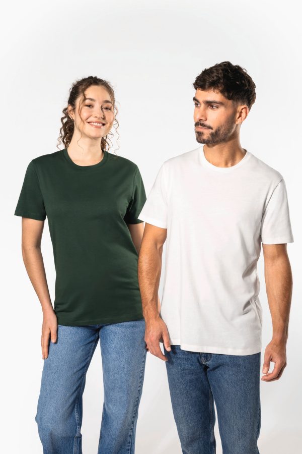 T-shirt decote redondo de manga curta unissexo