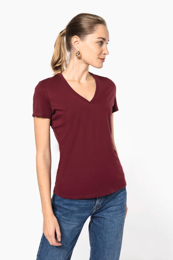 T-shirt BIO150 IC de senhora decote V